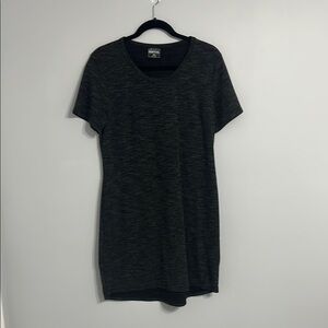 32 Degrees Heathered Black Short Sleeve Dress